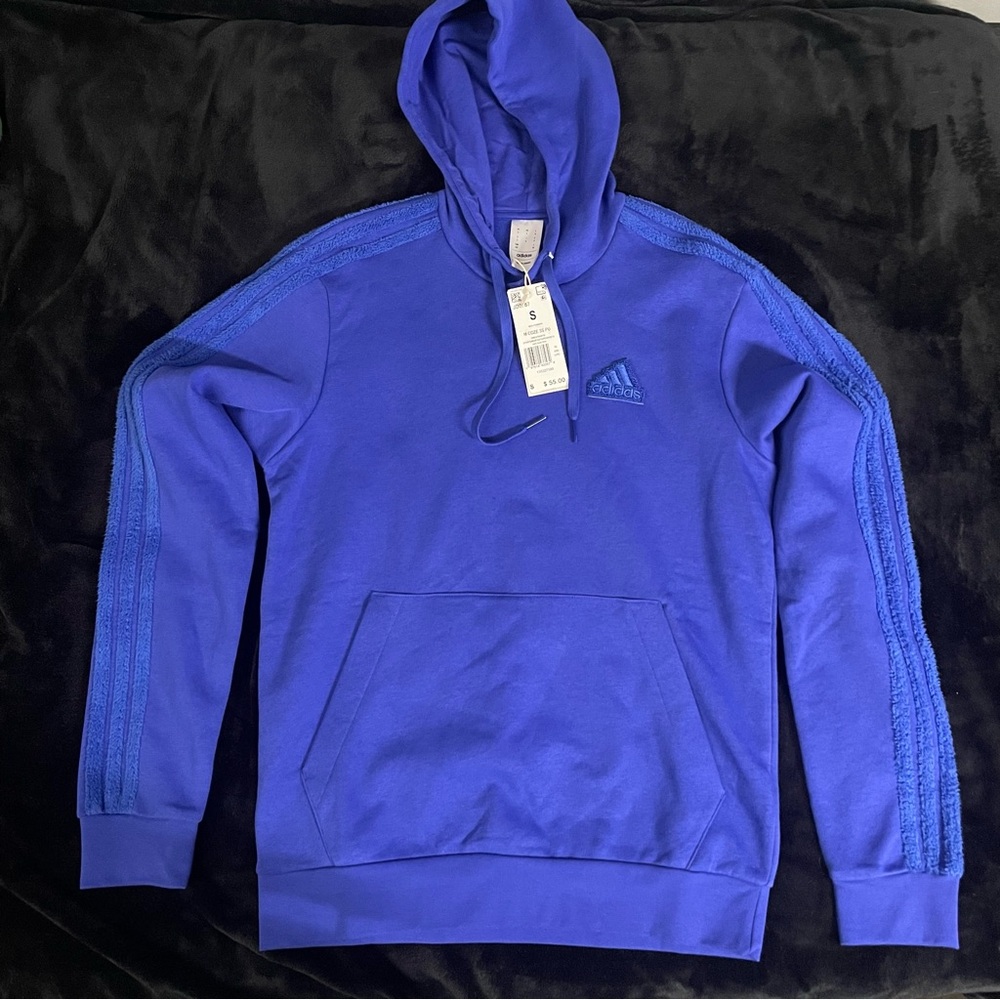 Adidas Blue Sweatshirt Hoodie Pullover